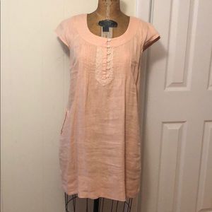 Maeve by Anthropologie pale pink shift dress